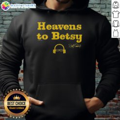 Alt Text: Official Scott Van Pelt Heavens to Betsy Hoodie in black, featuring a stylish design and cozy fit for fans.