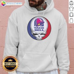 Official Taco Bell x Grateful Dead logo vintage hoodie featuring iconic designs in vibrant colors for fans and collectors.