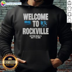 Official Welcome to Rockville 2026 hoodie featuring vibrant graphics and comfortable design for festival fans.