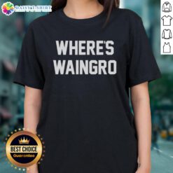 Official Where's Waingro Heat movie meme ladies tee featuring iconic scene and humorous design for fans.