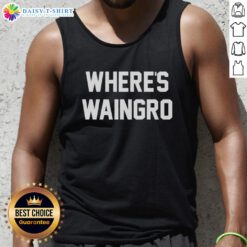 Official Wheres Waingro Heat movie meme tank top featuring iconic scene, perfect for fans of the classic film.