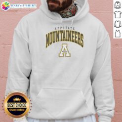 Appalachian State Mountaineers classic logo hoodie in black, featuring bold university branding for fans and students.