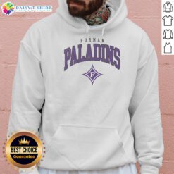 Original Furman Paladins Classic Logo Hoodie featuring the iconic team logo on a cozy design, perfect for fans.