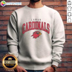 Original Lamar Cardinals classic logo sweatshirt featuring vibrant colors and iconic team branding.