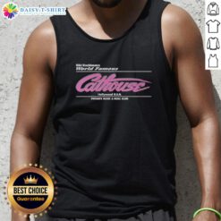 Alt Text: Original Riki Rachtman's World Famous Cathouse Hollywood USA tank top, a must-have for rock and roll fans.
