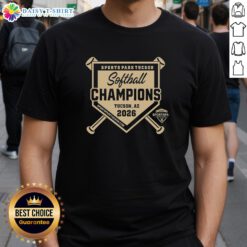 Alt Text: Original Sports Park Tucson Softball Champions Logo 2026 T-Shirt featuring vibrant graphics and bold lettering.