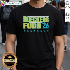 Alt Text: Premium Bueckers Fudd 2026 T-Shirt featuring vibrant graphics and a comfortable fit for fans and supporters.