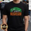 Alt Text: Premium Conor McGregor The Notorious Script T-Shirt featuring Italy flag pattern, perfect for fans and collectors.