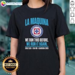 Premium Cruz Azul La Maquina semifinals Liga MX Clausura 2026 ladies tee showcasing vibrant team colors and logo.