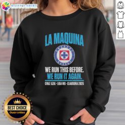 Premium Cruz Azul La Maquina Semifinals Liga MX Clausura 2026 Sweatshirt in blue with logo, ideal for fans.