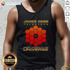 Premium tank top featuring the James Webb Telescope, showcasing the origin of the universe design.