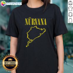 Premium Nurvana In Vroom Ladies Tee featuring a stylish design, perfect for casual wear and showcasing a trendy vibe.