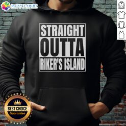 Premium Straight Outta Rikers Island Prison Hoodie featuring bold graphics and a comfortable fit for streetwear enthusiasts.