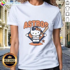 Pretty Houston Astros Hello Kitty ladies tee featuring a stylish design perfect for fans and casual wear.