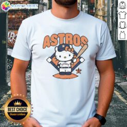 Pretty Houston Astros Hello Kitty T-Shirt featuring a cute design perfect for fans and stylish casual wear.