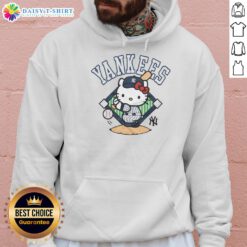 Pretty New York Yankees Hello Kitty hoodie featuring a stylish design, perfect for fans and fashion lovers alike.