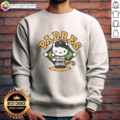 San Diego Padres Hello Kitty sweatshirt featuring a cute design, perfect for fans and collectors of unique sports apparel.