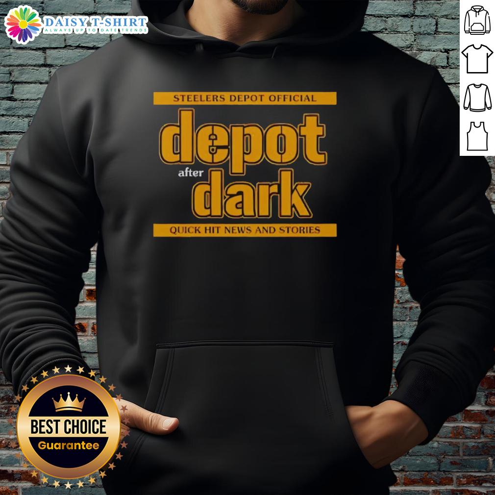 Pretty Steelers Depot Official Depot After Dark Hoodie showcasing stylish design and team spirit for fans.