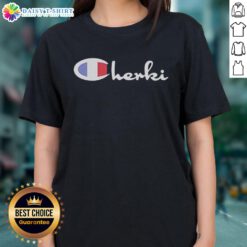 Top Cherki Style Champion Ladies Tee in vibrant colors, showcasing a trendy design for fashionable women.