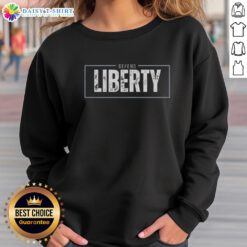 Top Defend Liberty Sweatshirt featuring bold text design, perfect for showcasing your commitment to freedom and rights.
