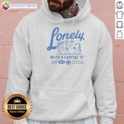 Top Lonely with a Capital H Call 911 hoodie featuring bold text, perfect for trendy streetwear enthusiasts.