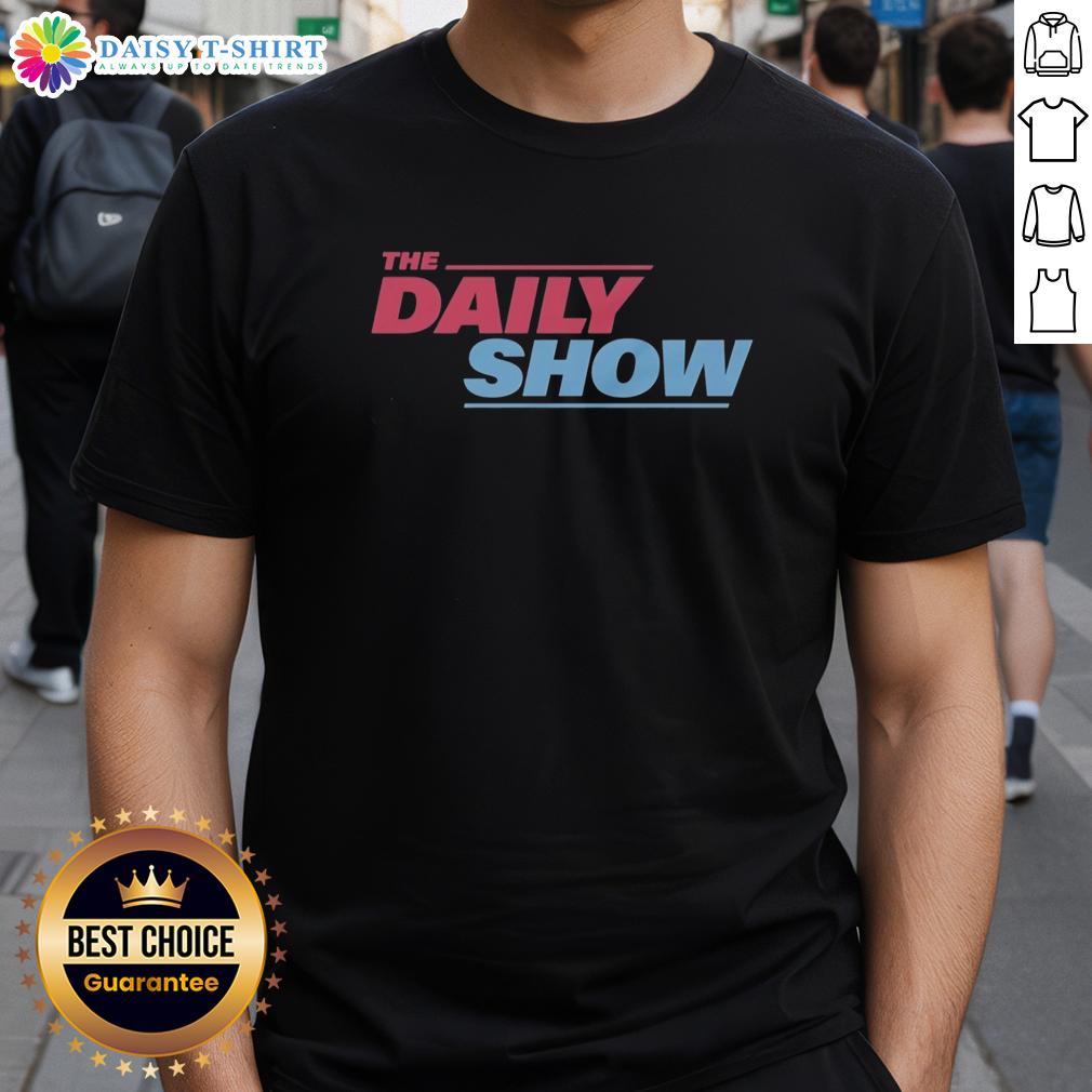 Top The Daily Show T-Shirt featuring iconic graphics and vibrant colors, perfect for fans of the popular comedy series.