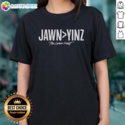 Top The Makai Lemon Heist Philadelphia Eagles Jawn Greater Than Yinz Ladies Tee showcasing vibrant design and team spirit.