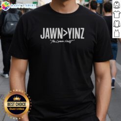 Top The Makai Lemon Heist Philadelphia Eagles Jawn Greater Than Yinz T-Shirt showcasing vibrant design and team spirit.