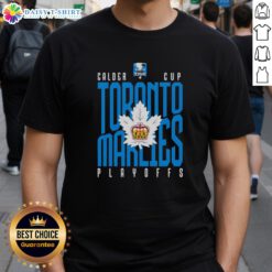 Top Toronto Marlies Calder Cup Playoffs T-Shirt featuring team logo and colors, perfect for AHL fans and supporters.