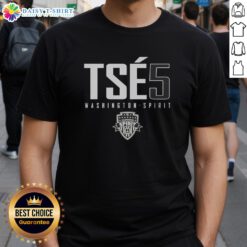 Top Tss 5 Washington Spirit T-Shirt featuring vibrant team colors and logo, perfect for fans of women's soccer.