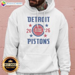 Awesome Detroit Pistons NBA 2026 Team Star Logo Hoodie
