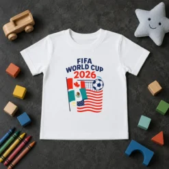 Awesome FIFA World Cup 2026 Canada Mexico United States Soccer Kids T-Shirt