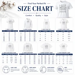 Size chart for Awesome I Got Mood Poisoning Must Have Been Something I Hate showing measurements in inches and cm
