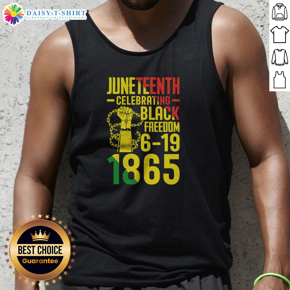 Awesome Juneteenth Celebrating Black Freedom 6 19 1865 Shirt on Tank Top Awesome Juneteenth Celebrating Black Freedom 6 19 1865 Shirt shown as a tank top preview