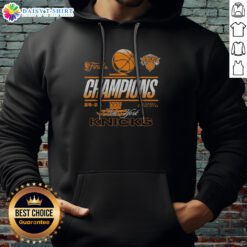 Awesome New York Knicks 2025 2026 Finals Champions National Basketball Association Team Hoodie in vibrant blue with championship logo