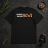Awesome Nordic Model Now! Slogan t shirt in classic fit with bold text print