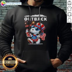 Awesome Snoopy X Outback Fourth Of July American 250 Years 1776 2026 Fireworks Hoodie featuring vibrant fireworks design
