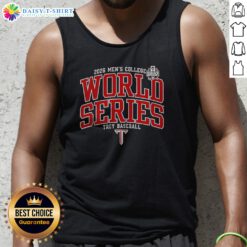 Awesome Troy Trojans Mens College World Series 2026 Logo Tank Top in black with bold team emblem