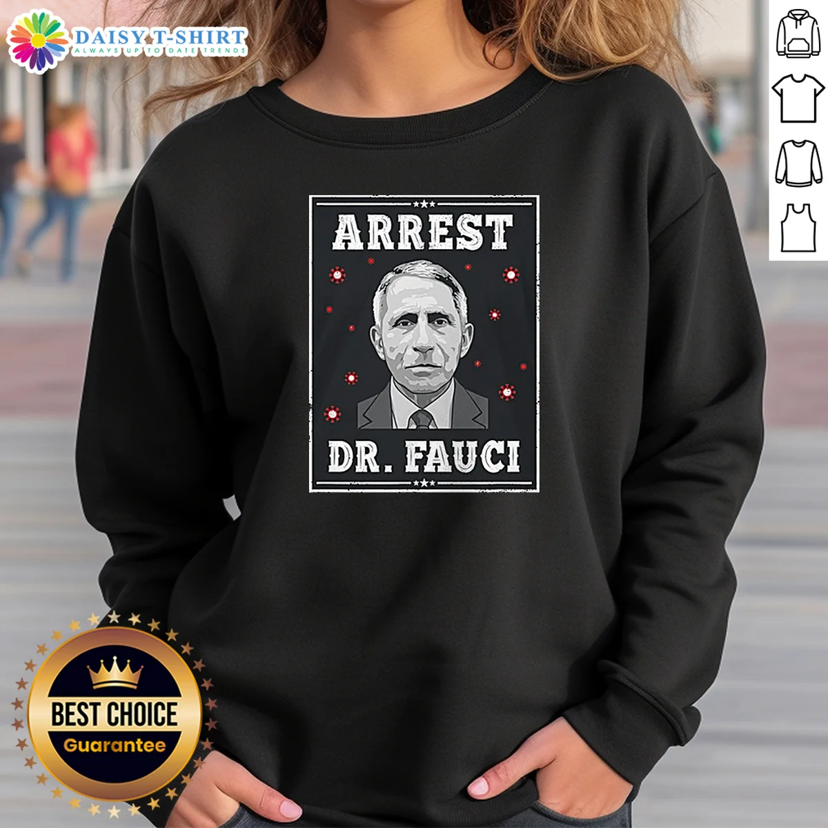 Funny Dr Fauci Arrest Medical Freedom Anti Lockdown Political Portrait Sweashirt Funny Dr Fauci Arrest Medical Freedom Anti Lockdown Political Portrait Sweashirt