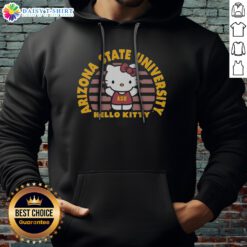 Funny Hello Kitty Arizona State University Collegiate Style Icon Graphic Asu Hoodie featuring a playful design.