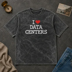 Funny I Love Data Centers Server Room IT Professional Washed T-Shirt