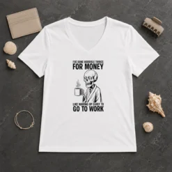 Funny Ive Done Horrible Things For Money Like Waking Up Early To Go To Work V-Neck Shirt