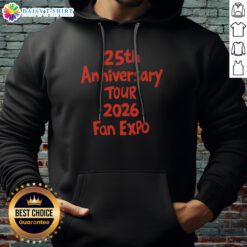 Good 25th Anniversary Tour 2026 Fan Expo Hoodie featuring a vibrant design for fans.