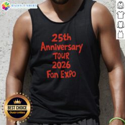 Good 25th Anniversary Tour 2026 Fan Expo Tank Top featuring vibrant graphics and a comfortable fit.