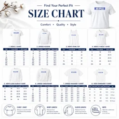 Size chart for Good Bad Apples Od Stripe with measurements in inches and centimeters