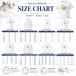 Size chart for Good Beer Atom showing measurements in inches and centimeters