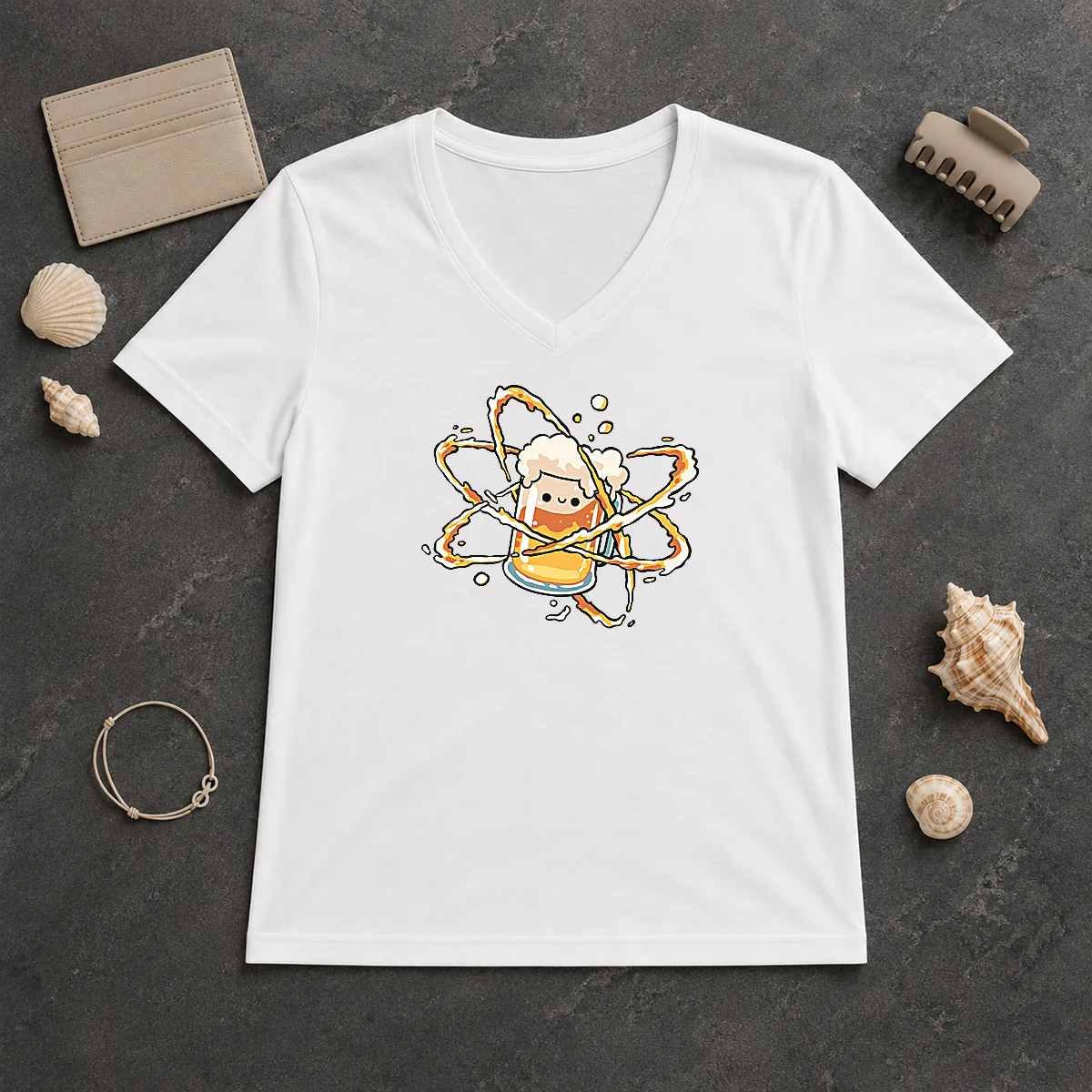 Good Beer Atom V-Neck Shirt Good Beer Atom V-Neck Shirt