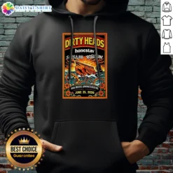 Good Dirty Heads Morrison Red Rocks Amphitheatre Jun 25 2026 Poster Hoodie in red with front graphic print, comfortable pullover style