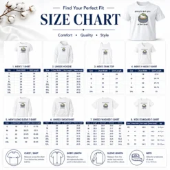 Size chart for Good Frog Going To Put You In The Soup showing measurements in inches and cm