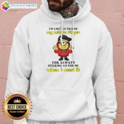 Good Minions I'D Like To Thank My Middle Finger For Always Sticking Up For Me When I Need It Hoodie